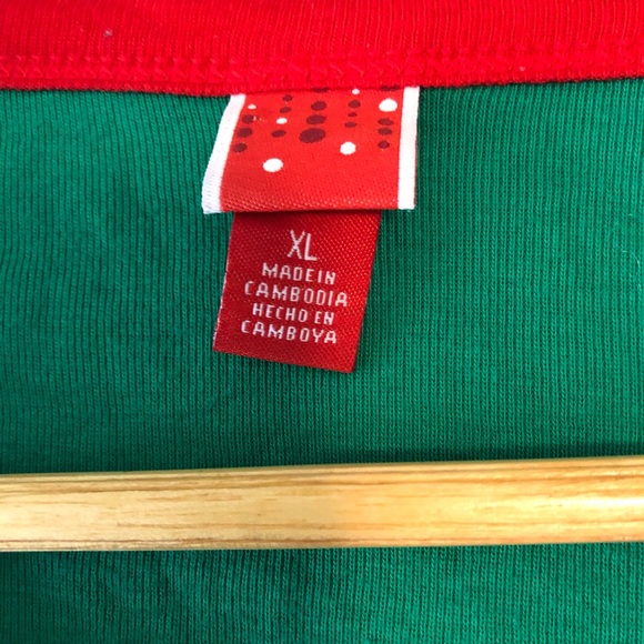 Target Wondershop ELF long sleeve Top T-Shirt Holiday Screen Printed Womens XL - Picture 6 of 6